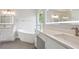 Beautiful bathroom with double vanity, soaking tub, and modern fixtures at 3735 Turnbury Oaks Dr, Peachtree Corners, GA 30096