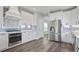 Beautiful kitchen featuring stainless appliances, sleek countertops and white cabinets at 3735 Turnbury Oaks Dr, Peachtree Corners, GA 30096