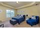 Bedroom with blue accents, carpet, and plenty of natural light at 2107 Se Gorman Se Grv # 132, Atlanta, GA 30316