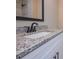 Modern bathroom featuring granite countertops and white cabinetry at 6861 Ga Hwy 5, Douglasville, GA 30135