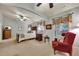 Serene bedroom with a ceiling fan, ample natural light, and cozy furnishings at 236 Creek View Ln, Acworth, GA 30102