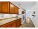 Laundry room with granite countertop, washer, and dryer at 1005 Renfroe Lake Dr, Auburn, GA 30011