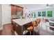 Spacious kitchen with a large center island, stainless steel appliances, and dark wood cabinetry at 2801 Avington Se Ln, Smyrna, GA 30080