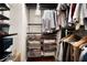 Walk-in closet with ample storage and adjustable shelving and drawers for organizing your wardrobe at 850 Piedmont Ne Ave # 1206, Atlanta, GA 30308