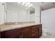 Bathroom features granite countertops, undermount sink and a shower/tub combo at 855 Peachtree Ne St # 2205, Atlanta, GA 30308