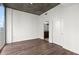 Bright bedroom features hard floors, large window and ensuite bathroom at 855 Peachtree Ne St # 2205, Atlanta, GA 30308