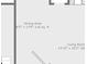 Floor plan shows the measurements of the dining area and living room of the house at 2711 Bluffton Rd, Buford, GA 30519