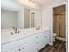 Bathroom featuring a double vanity and separate shower at 75 Willow Bend Nw Dr, Cartersville, GA 30121
