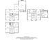 Comprehensive set of floor plans showcasing layout for basement, first, and second floors at 4116 River Cliff Chase Se, Marietta, GA 30067