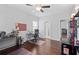 This home office space has hardwood floors, lots of light and ample room for multiple desks at 326 Still Pine Bnd, Smyrna, GA 30082