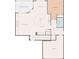 Floor plan featuring a living room, kitchen, dining area, screened porch, and bedroom at 4452 Thach Ave, Sugar Hill, GA 30518