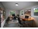 Home office space features modern furniture, ample lighting, and tranquil views at 2926 Monterey Dr, Decatur, GA 30032