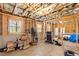 Unfinished basement space with exposed framing and windows, ready for customization at 275 Cedars, Villa Rica, GA 30180