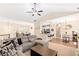 Spacious living room with vaulted ceilings open to dining and kitchen areas at 275 Cedars, Villa Rica, GA 30180