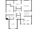 The second floor plan showcases the bedrooms, including the primary bedroom suite and laundry room at 5341 Stewart Mill Rd, Douglasville, GA 30135