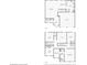 Detailed floor plan showcasing the layout of the home's two floors with dimensions of rooms and closets at 1363 Midnight Ride Ct, Hampton, GA 30228