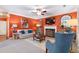 Inviting living room showcasing a fireplace, TV, and stylish furniture at 3820 Ridge Point Dr, Suwanee, GA 30024