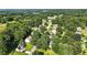 Aerial view showcasing a residential neighborhood surrounded by lush trees with well-maintained streets and greenery at 2995 Ivy Mill Dr, Buford, GA 30519
