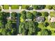 Aerial shot of a tree-lined neighborhood with well-maintained lawns, showcasing the serene residential environment at 2995 Ivy Mill Dr, Buford, GA 30519
