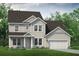 Charming two-story home featuring light siding, gray roof, attached two-car garage and manicured lawn at 133 Willow Bend Rd, Hiram, GA 30141