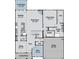 Open-concept floor plan with spacious Gathering room, kitchen, dining, study, and a primary suite at 133 Willow Bend Rd, Hiram, GA 30141