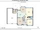Floor plan showing layout of the main floor including the kitchen, living, and dining areas at 4715 Mcintosh Drive Dr, Cumming, GA 30040