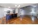 Modern kitchen with stainless steel appliances and breakfast bar at 1002 Creatwood Se Cir, Smyrna, GA 30080