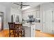 Bright kitchen with island seating, stainless appliances, and contemporary finishes for modern living at 2556 Oakwood Se Trce, Smyrna, GA 30080