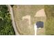 Aerial view of newly constructed home on a spacious lot at 3284 Hall Rd, Dacula, GA 30019