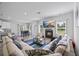 Spacious open-concept living area with a fireplace, seating, and an eat-in kitchen at 2260 Cedar Place Ct, Snellville, GA 30078