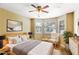 Staged bedroom with natural light and neutral décor at 1041 State Nw St # 23, Atlanta, GA 30318