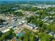 Wide aerial view shows building with easy access to high traffic intersection near downtown at 175 Moreland Se Ave, Atlanta, GA 30316