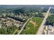 Scenic aerial view showcasing a neighborhood near wooded areas and a busy highway at 3802 Abbott Ln # 14, Powder Springs, GA 30127