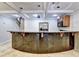 Finished basement bar features granite countertops, tile backsplash, and wood cabinetry at 3871 River Mansion Dr, Peachtree Corners, GA 30096
