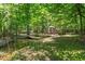 Picturesque backyard features a stream, bridge, and charming gazebo nestled among trees at 2945 Cardinal Lake Cir, Duluth, GA 30096