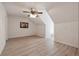 Spacious bedroom features vaulted ceilings, hardwood floors, and natural light, offering a comfortable and modern living space at 4200 E 166 Hwy, Carrollton, GA 30116