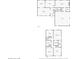 Detailed floor plan showcasing layout of rooms, including living spaces and bedrooms, across two floors at 1831 Galilee Ct, Tucker, GA 30084