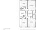 Second floor plan showing bedrooms, bathrooms, and closet spaces at 1831 Galilee Ct, Tucker, GA 30084