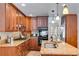 Gourmet kitchen featuring custom cabinets, granite counters, and stainless steel appliances at 3559 Turtle Cove Se Ct, Marietta, GA 30067