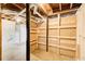 Unfinished basement awaits customization with exposed ceiling and framed walls at 1834 Buckeye Sw St, Atlanta, GA 30310