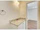 Bathroom with granite countertops, a vanity, and well-lit lighting at 1834 Buckeye Sw St, Atlanta, GA 30310