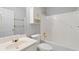 Bathroom features a vanity, toilet, and shower/tub combo at 3549 Daventry Nw Ln, Kennesaw, GA 30144