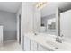 Bathroom featuring double sinks, and a large mirror at 3549 Daventry Nw Ln, Kennesaw, GA 30144
