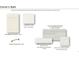 Samples for owner's bath including cabinets, hardware, countertop and tile flooring at 606 Goldsmith Ct # 114, Johns Creek, GA 30022