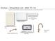 Kitchen finish samples showing wheat cabinets, marble countertop, and Trinsic CZ faucet at 606 Goldsmith Ct # 114, Johns Creek, GA 30022
