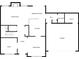 First floor plan showing kitchen, living room, breakfast nook, dining area, foyer, garage and half bath at 7550 Springmill Ct, Cumming, GA 30028