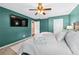 Lovely bedroom with a ceiling fan and spacious interior at 1146 Simonton Peak Way, Lawrenceville, GA 30045