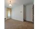 Neutral bedroom with carpeted floors and light yellow curtains for natural light at 1725 Mountainside Dr, Cumming, GA 30040