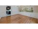 The dining room has a chandelier, hardwood floors, and access to kitchen, great for gatherings at 1725 Mountainside Dr, Cumming, GA 30040