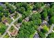 An aerial view shows houses on tree-lined streets within a suburban neighborhood at 4745 Masters Ct, Duluth, GA 30096